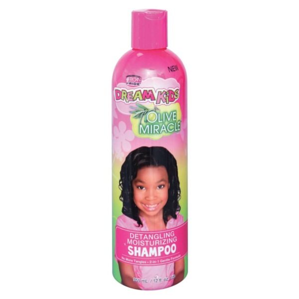 African Pride Dream Kids Olive Miracle Detangling Moisturizing Shampoo 12 oz