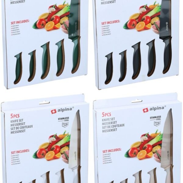 Knife 5pcs 31.5/22,5/18.5cm