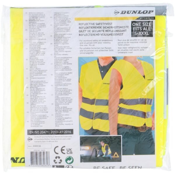 Safety vest yellow PES 120g/m2