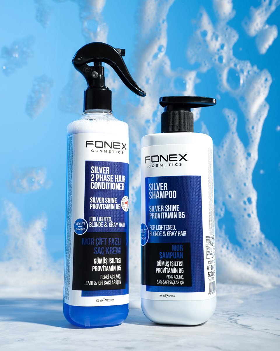 Fonex 2 Phase Hair Conditioner Silver 400 ml, detail view 1