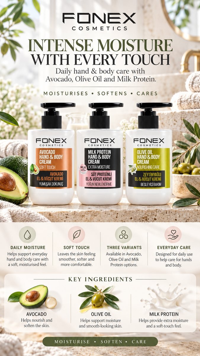 Fonex Hand & Body Cream Olive 250 ml, detail view 2