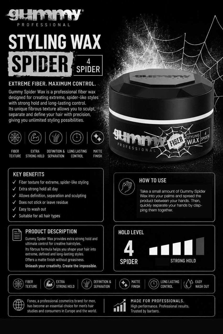 Gummy Spider Wax 150 ml