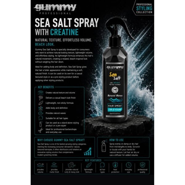 Gummy Sea Salt Spray with Creatine 250 ml