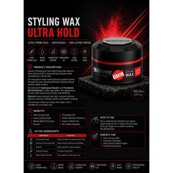 Gummy Styling Wax Ultra Hold 150 ml