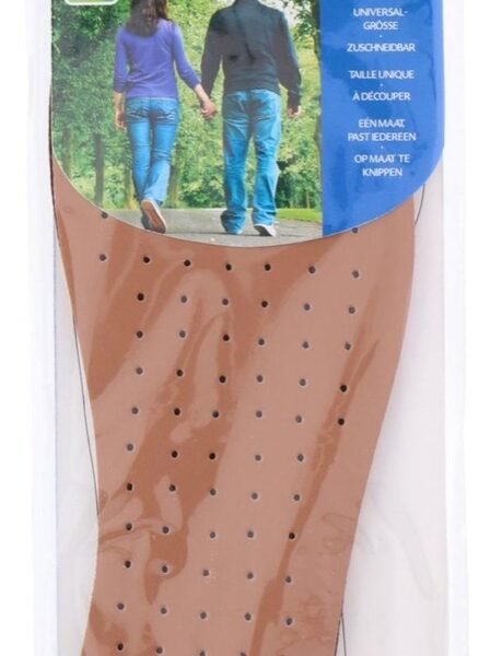 Insoles PU leather look 1 pair