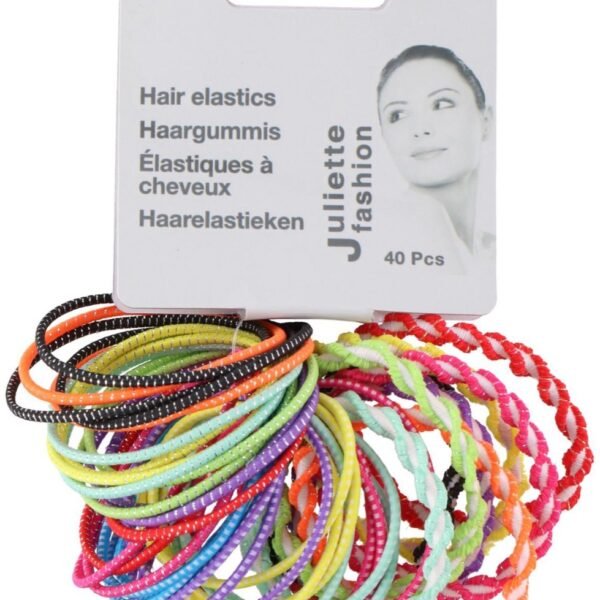 Hair elastics 40pcs no metal