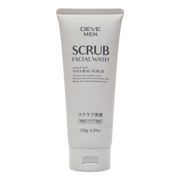 KUMANO COSME Deve Men Scrub Facial Wash – Natural Scrub, 130g