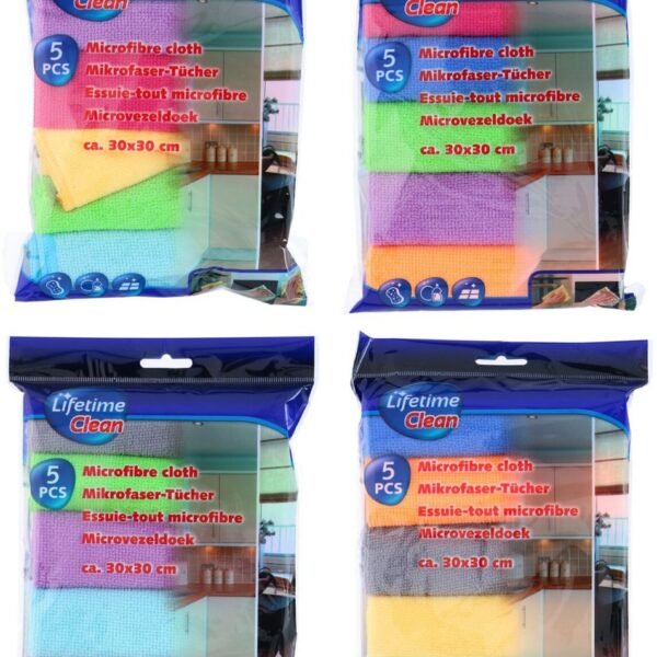 Cloth MF 30x30cm 5pcs 4ass