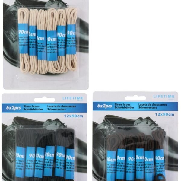 Shoelaces 6pairs 90cm PES