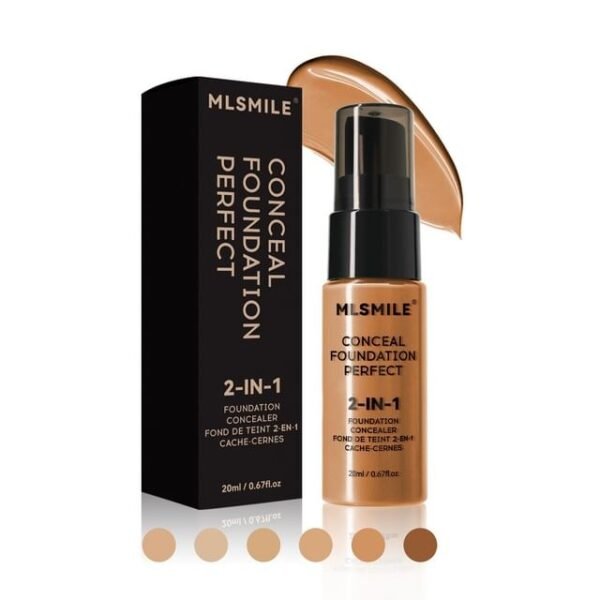MLSMILE 2-in-1 Conceal Foundation – 06, 20ml