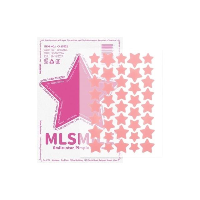 MLSMILE Smile Star Pimple Patches – White