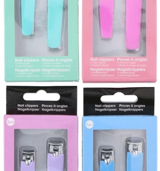 Nail clipper 2pc 4as