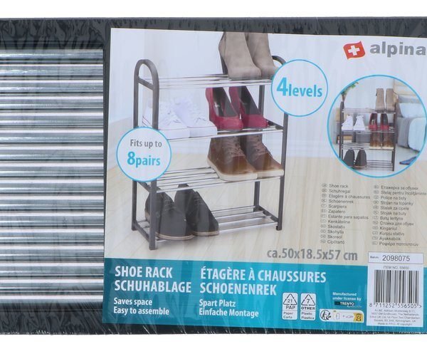 Shoe rack 16 tubes D9,7mm
