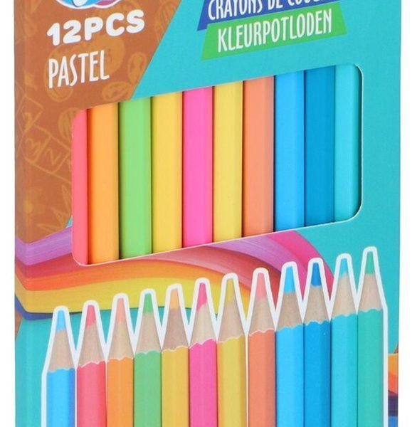Colouring pencil pastel 12pc