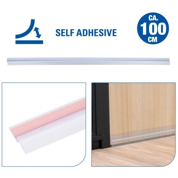 Door bottom seal rubber clear