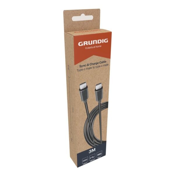 Cable Usb-c-usb-c 2.0 3m Blk