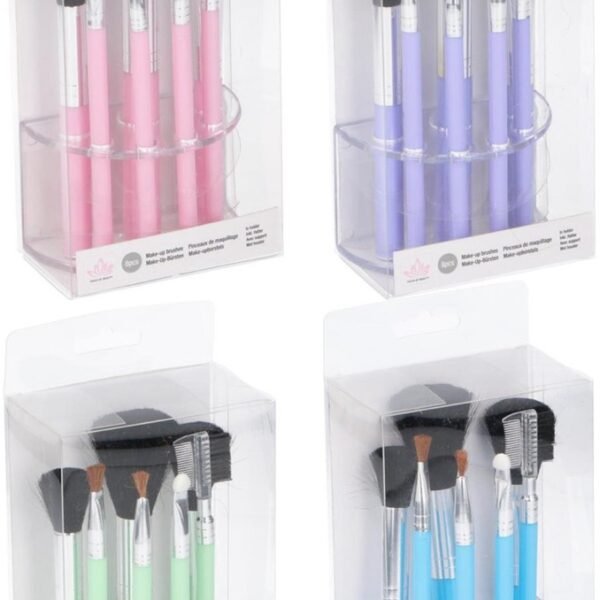 Cosmetic brush set 8pcs 4ass
