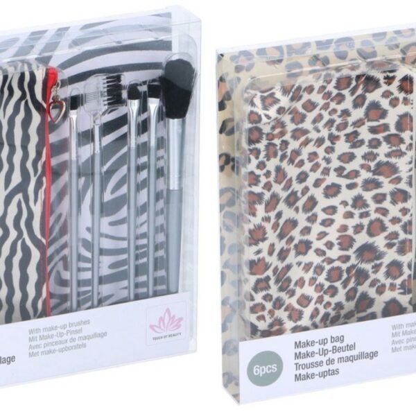 Make-up brush 5pcs & bag 2ass