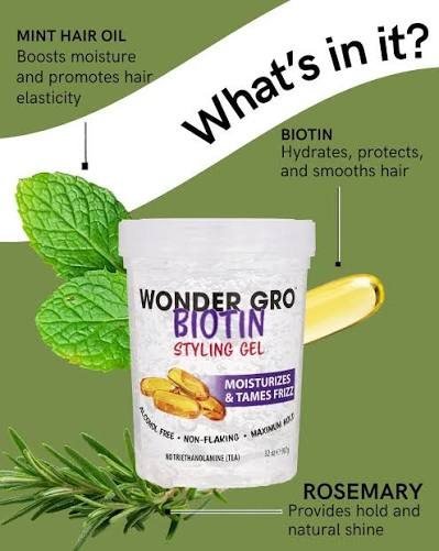 Wonder Gro Gel Biotin 16 Oz
